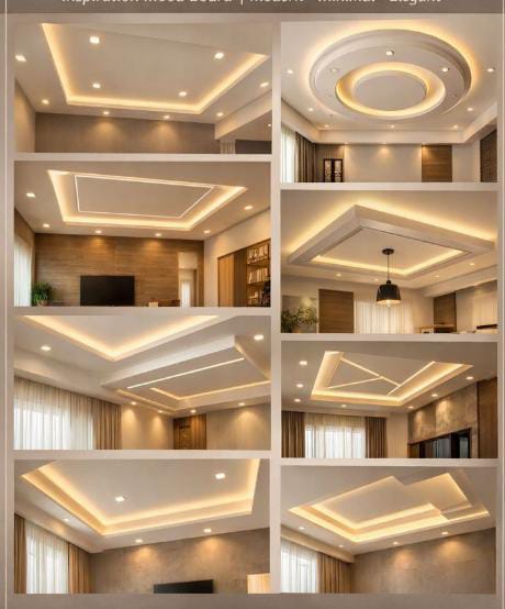 Ceiling design with gypsum work
