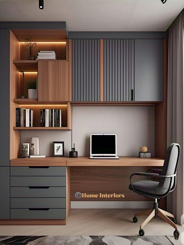 Study area and home office design